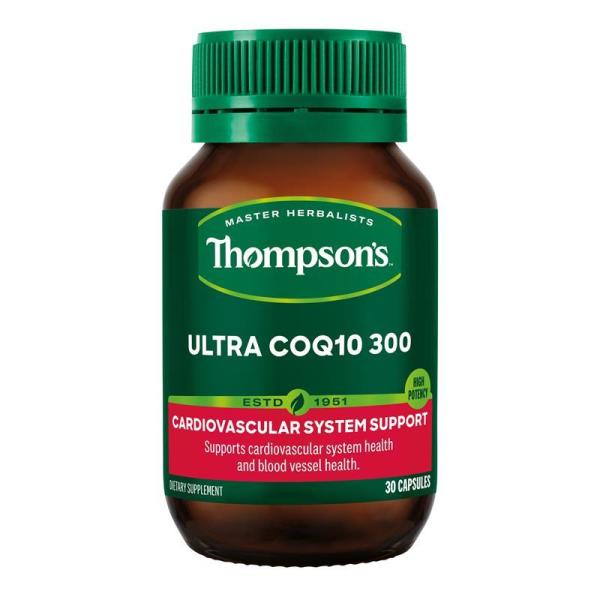 톰슨스 <b>울트라 코큐텐 300</b> 코엔자임큐텐 캡슐 30정 THOMPSONS ULTRA COQ10