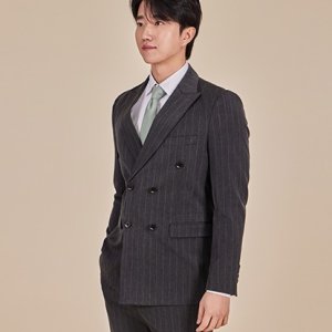 경성스타일 스트라이프 정장세트(자켓+바지)