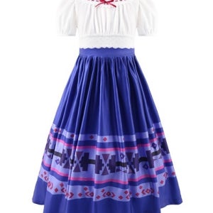 애니메이션 디*니 엔*토 마*의 *계 루*사 코스프레 드레스 교복 학생복