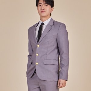 3버튼 남자 그레이/네이비 정장세트 정장+조끼