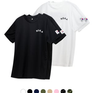 [밀리브로] [2pack] 쿨링 ROKA 로카 반팔 티셔츠 0020