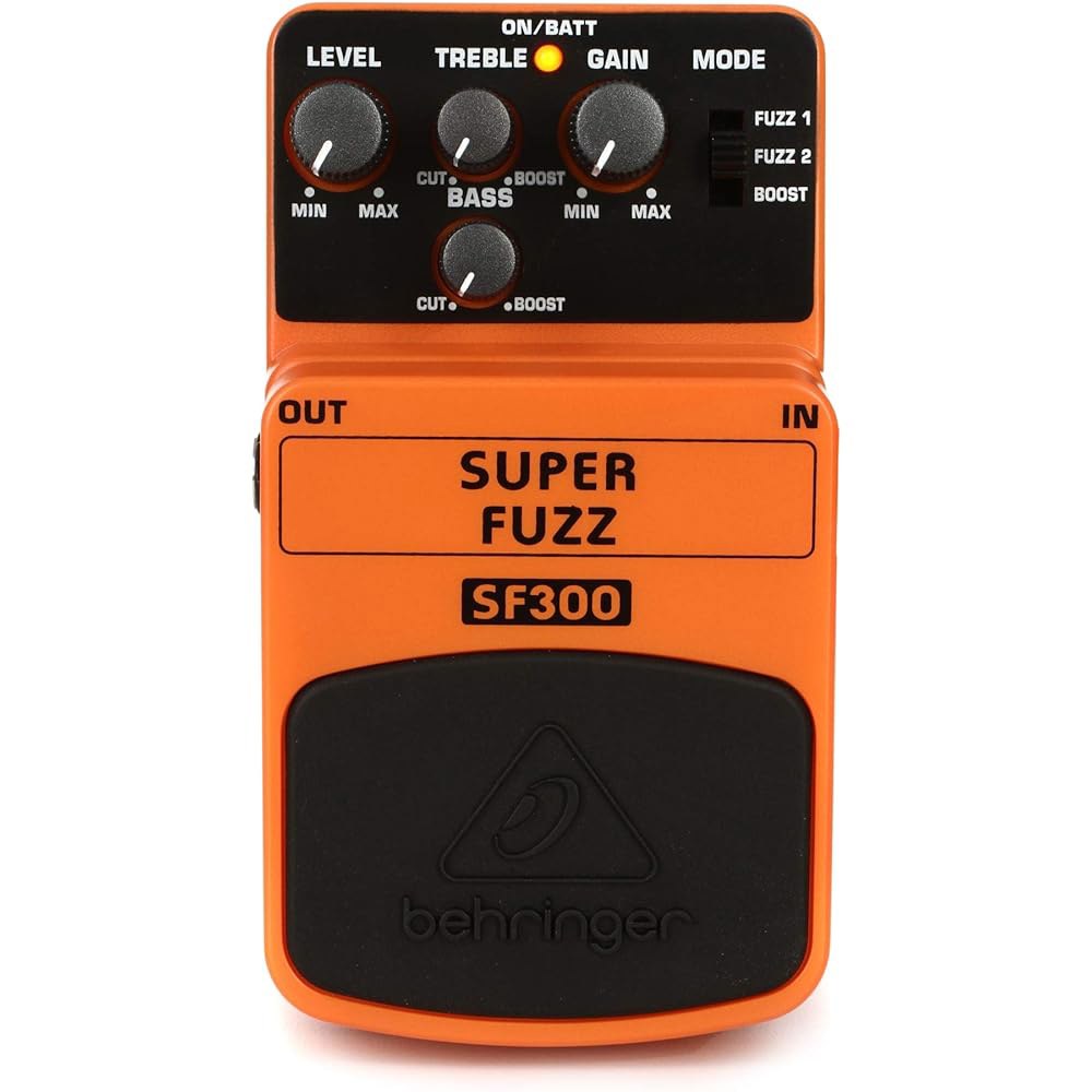 베링거 슈퍼 퍼즈 Sf300 3모드 왜곡 효과 페달 Guitar Pedal PB1000