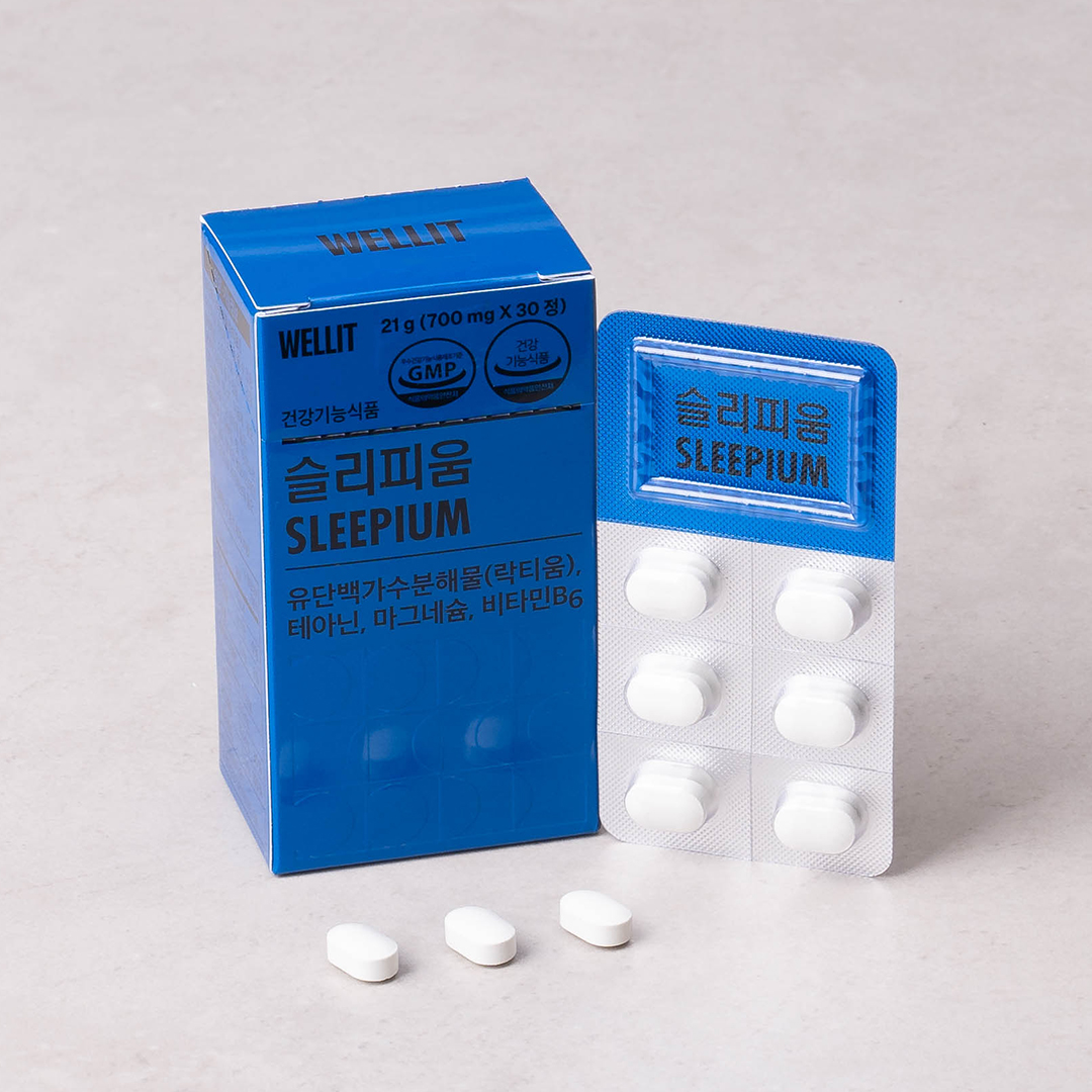 웰릿 <b>슬리피움</b> 700mg x 30정