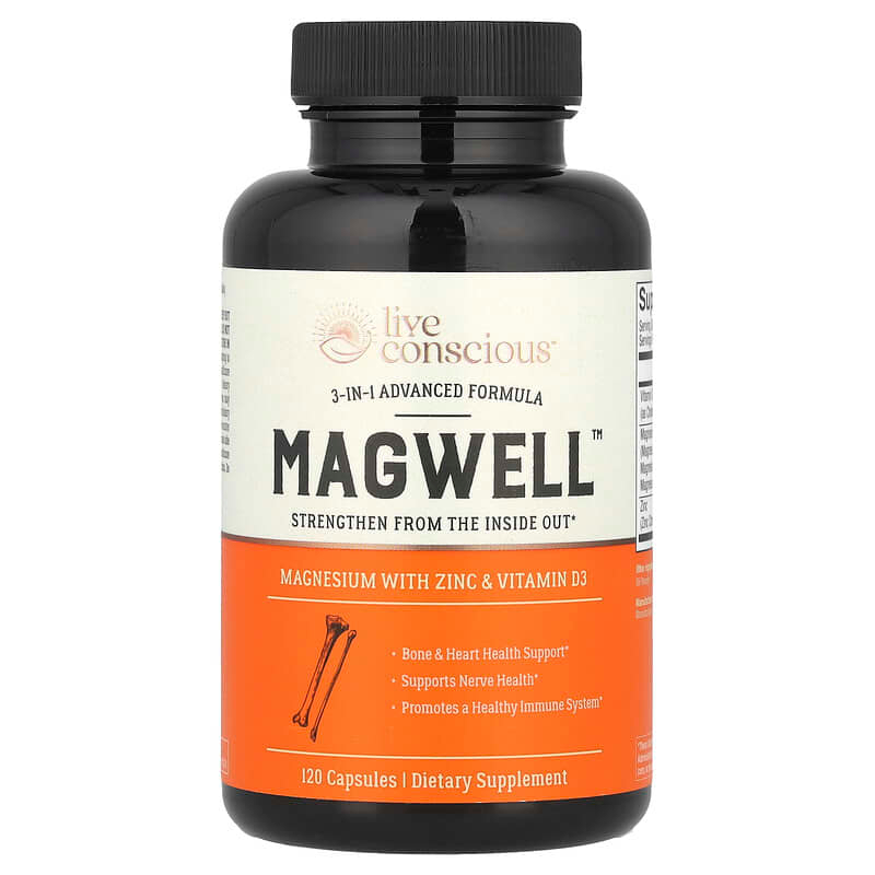 <b>라이브</b> 컨셔스 <b>Live Conscious</b> MagWell™ 3-in-1 어드밴스드 포뮬라 캡슐 120정121596원산지:기타  1개