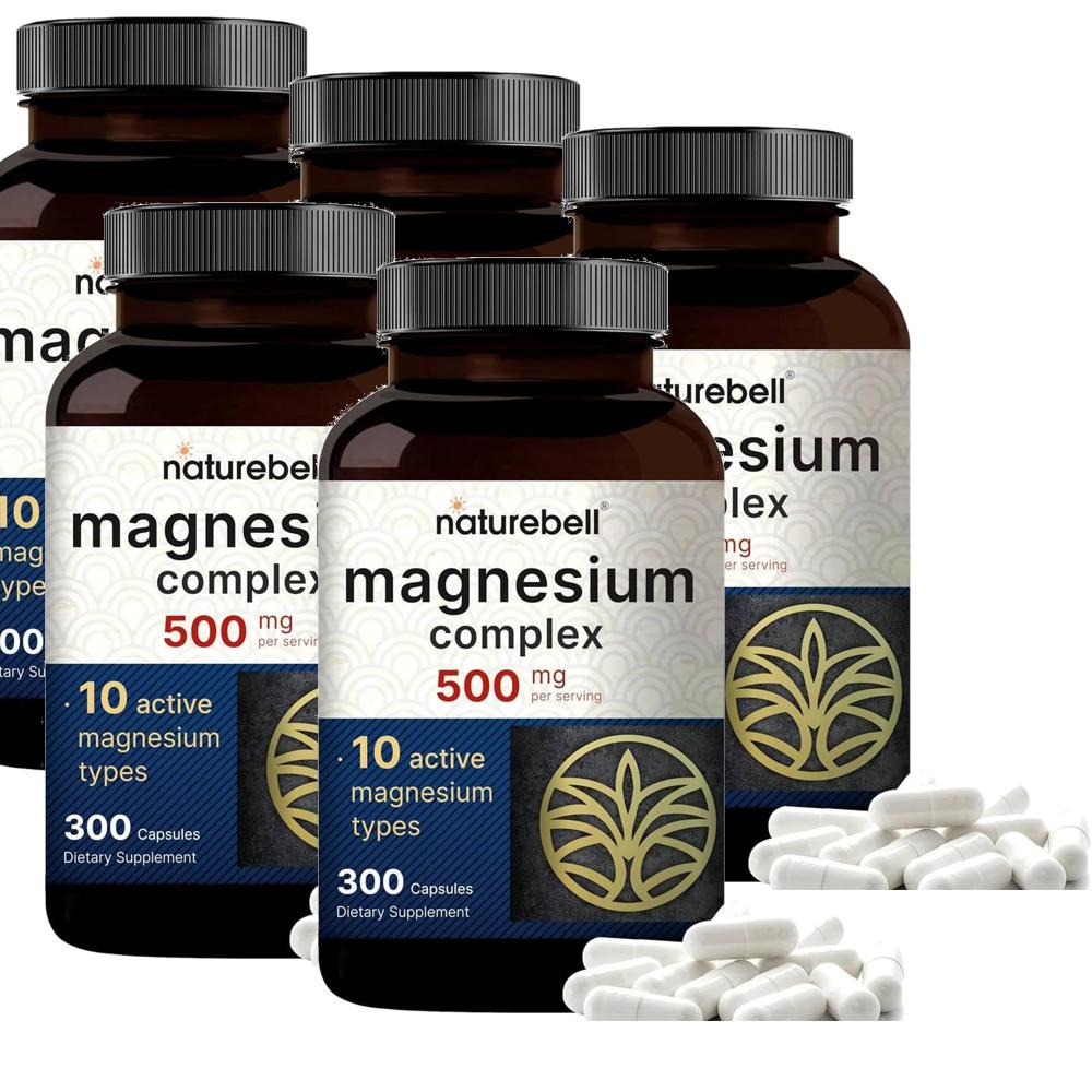 <b>네이처</b>벨 마그네슘 컴플렉스 <b>서플리먼트</b> 500mg 캡슐 NatureBell Magnesium Complex  5개