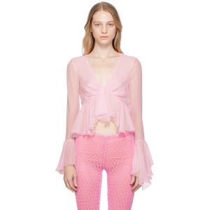 블루마린 셔츠 블라우스 P344C005A N0149 CHALK PINK 여성 231901F107003