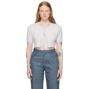 아모멘토 가디건 AM24SSW02CD LIGHT GREY 여성 242436F095002
