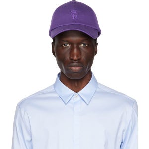 우영미 퍼플 자수 모자 W231AC54 VIOLET 남성 231704M139010