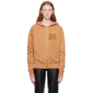 misbhv 후드 후드 집업 230M201JB BURNT ORANGE 여성 232937F097001