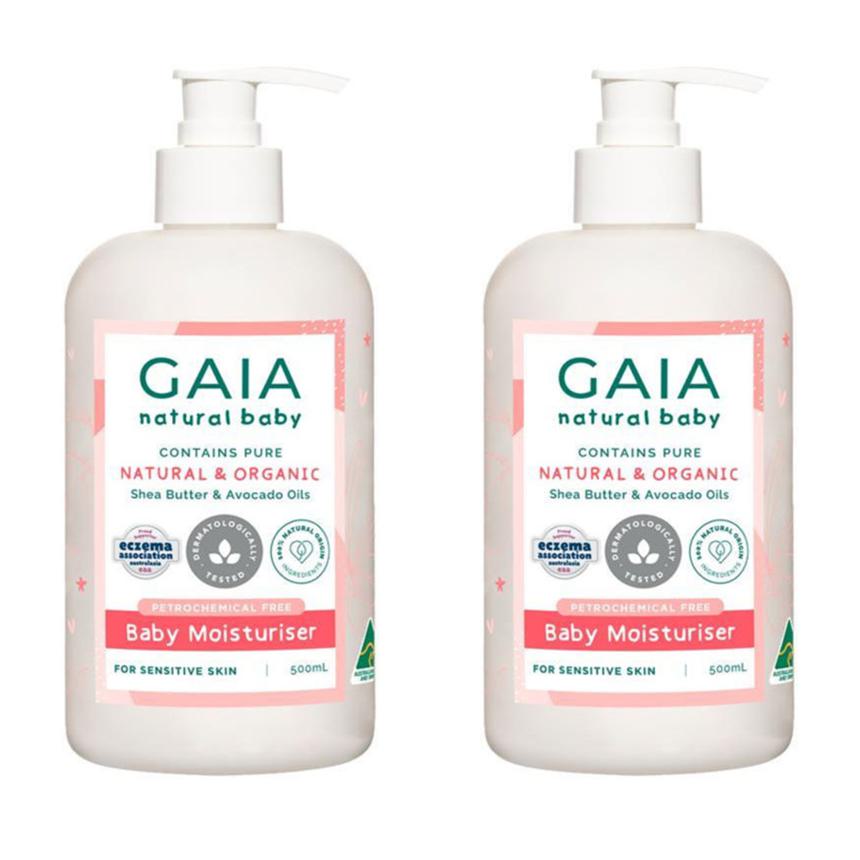 <b>가이아</b> Gaia Natural Baby 베이비 모이스처라이저 유아 로션 500Ml 2개