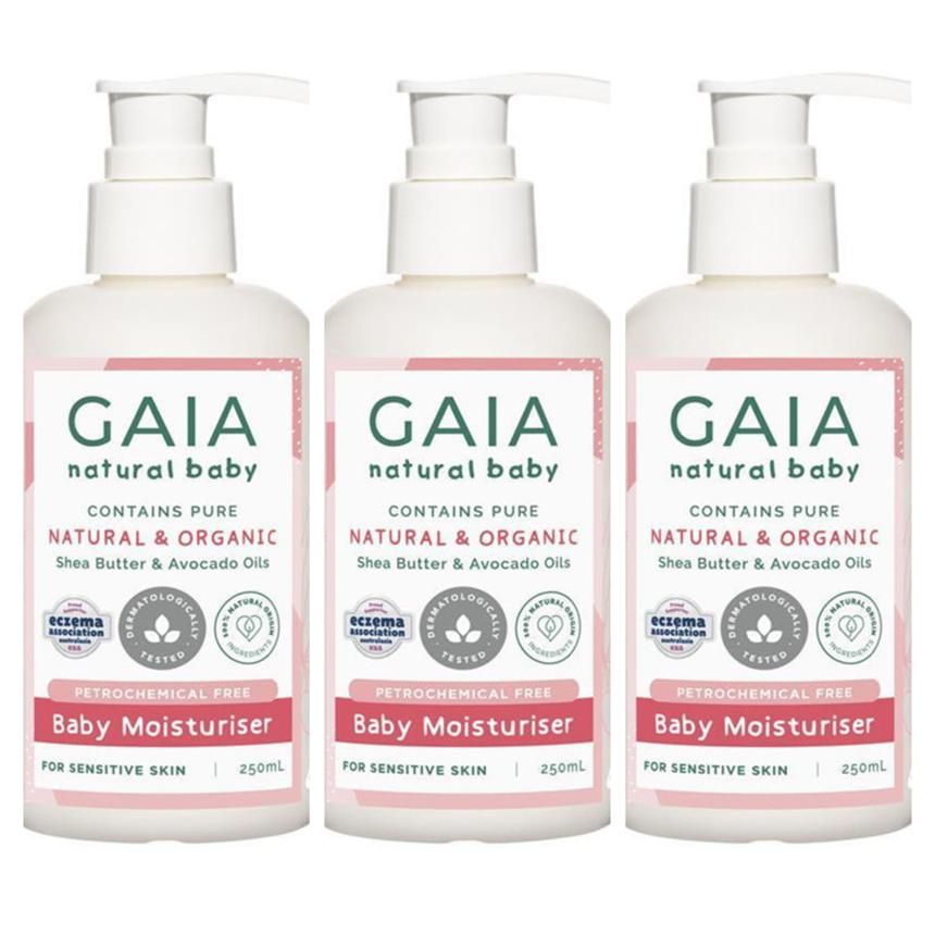 <b>가이아</b> Gaia Natural Baby 베이비 모이스처라이저 유아 로션 250Ml 3개