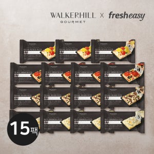 워커힐 노엣지 피자 4종 총 15팩 (고르곤졸라 4+ 불고기 4+ 콤비네이션4 + 베이컨포테이토 3)