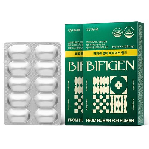 비피젠 퓨어 비피더스 골드 500mg x 30캡슐, 1개