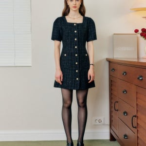 [룩캐스트] 안나 트위드 드레스 / ANNA TWEED DRESS_2colors 23SPOP004