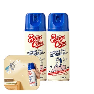 동국제약 벅스케이프 국화 에어로졸 300ml 2개 / 파리 모기 바퀴벌레 퇴치제 살충제 모기약