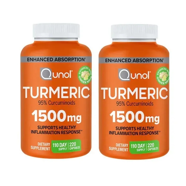 퀴놀 <b>터메릭 1500</b>mg 큐놀 강황 200캡슐 2개