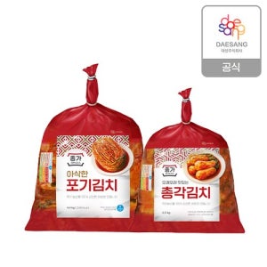 [종가][종가] 아삭한포기김치 4.4kg+총각김치 2.3kg / 총6.7kg
