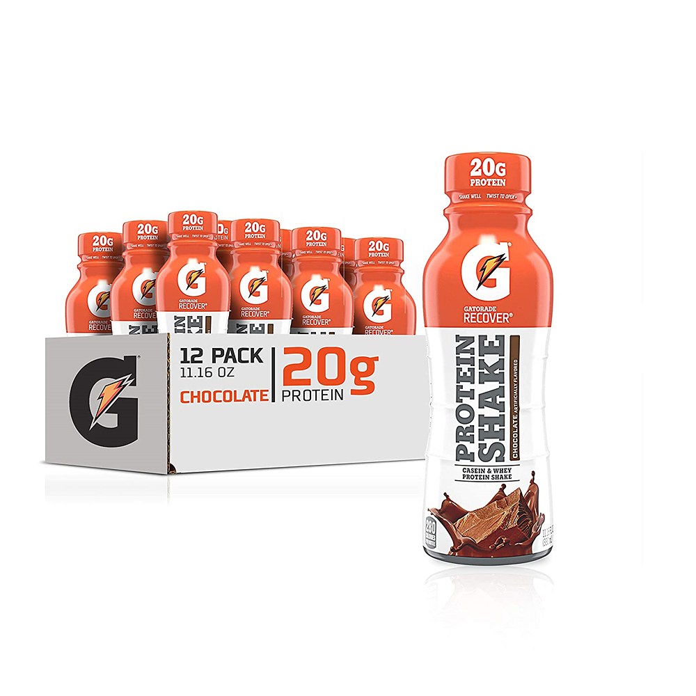 Gatorade <b>게토레이</b> 리커버리 프로틴 쉐이크 초콜릿 330ml 12개입
