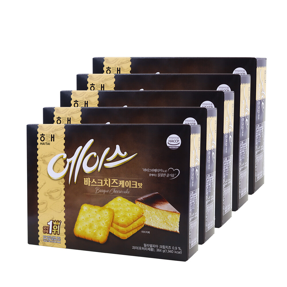 해태에이스 바스크치즈케이크맛 365g 5개 (13,410원) (무료)