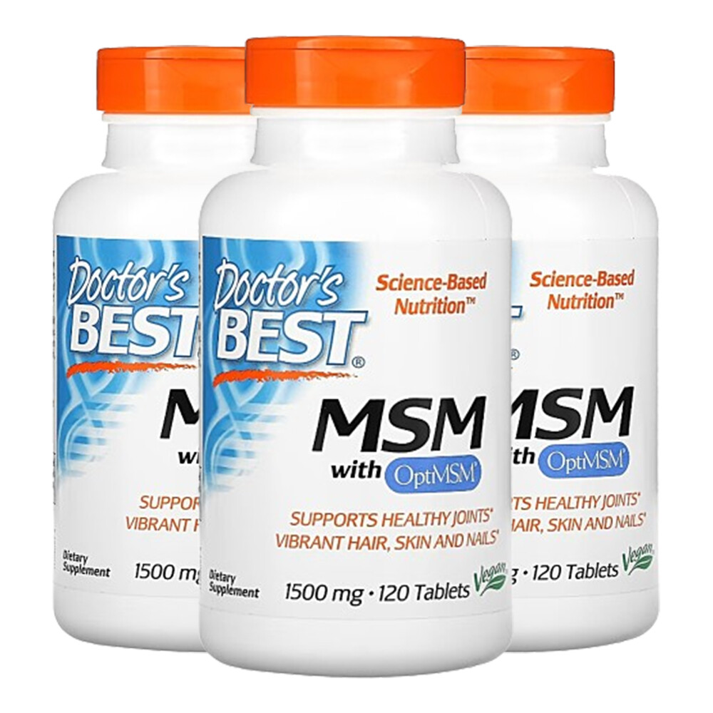 닥터스베스트 닥터스베스트 옵티 Opti MSM 엠에스엠 식이유황 1500mg 120정 3팩