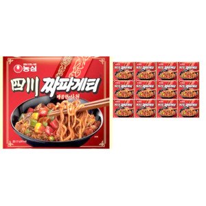 농심 농심 사천요리 짜파게티 137g 12개 매콤한맛 정통 짜장면 간편식사 GT