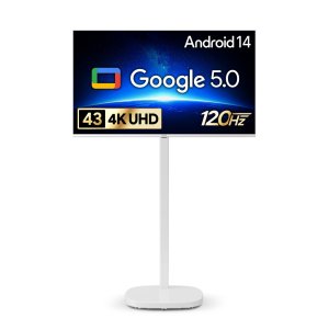 [10% 환급가전] 더함 4K UHD 돌비 AI 구글5.0 스마트TV 화이트 에디션 + 삼탠바이미 스탠드 큐브 세트  UA431UHD M9GP CINEMA60 2025 WHITE 