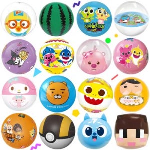 유아 어린이 캐릭터 물놀이 비치볼 탱탱볼 1+1