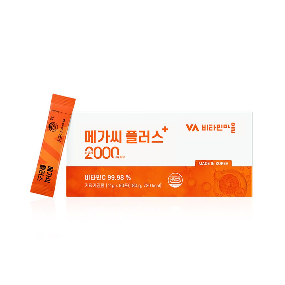 <b>비타민마을</b> 메가씨 플러스 2g x 90포, 1개