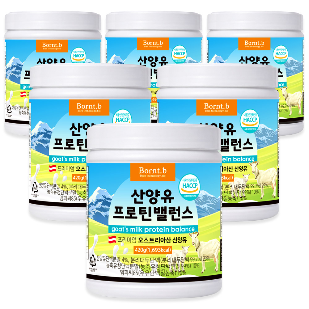 <b>본트비</b> 산양유 <b>단백질</b>쉐이크  420g  6개