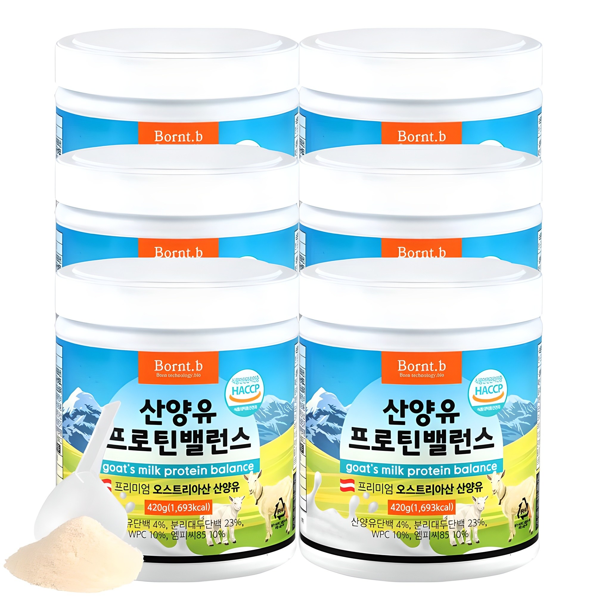 <b>본트비</b> 산양유 <b>단백질</b>쉐이크  420g  6개