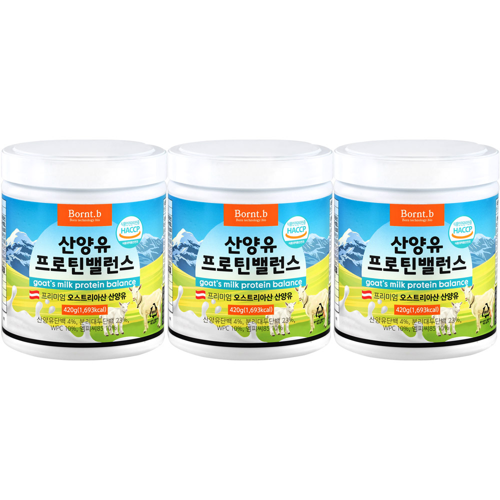 <b>본트비</b> 산양유 <b>단백질</b>쉐이크  420g  3개