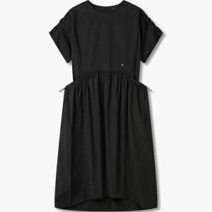 [지컷] [GCUT] 셔링 디테일 숏 슬리브 드레스_블랙 7255237112 2501551754040009