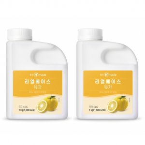 흥국 리얼베이스 유자 1kg x 2개
