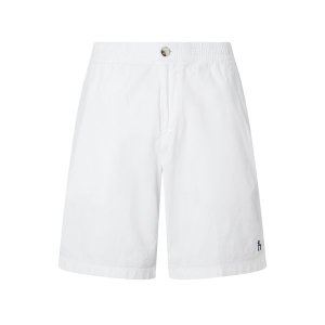 [헤지스]  HAZZYS 남성 화이트 단색 면혼방 밴딩 반바지 WHPA3B501WT
