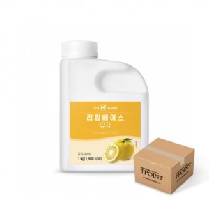 흥국 리얼베이스 유자 1kg x 12개 (Box)