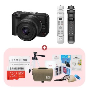 캐논코리아정품 EOS R50V 14-30mm KIT 슈팅그립 32GB패키지 블랙 SMJ