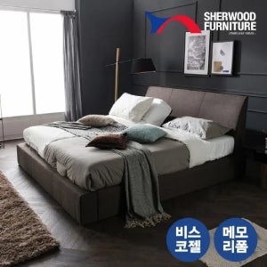 쉐우드가구 글랜 모션베드 패브릭 전동침대 TWIN트윈(비스코젤 메모리폼 매트리스 S+S포함)