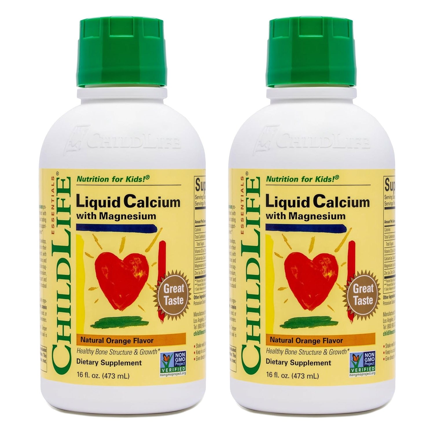 차일드라이프 액상 칼슘 마그네슘  473ml  2개
