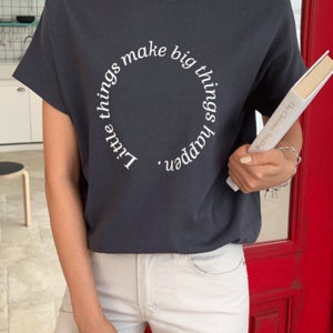 레터링써클 가오리티셔츠