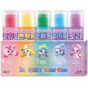 8000 종이나라 캐치티니핑 비비드컬러풀 접착제 25g 1팩 (5개입)