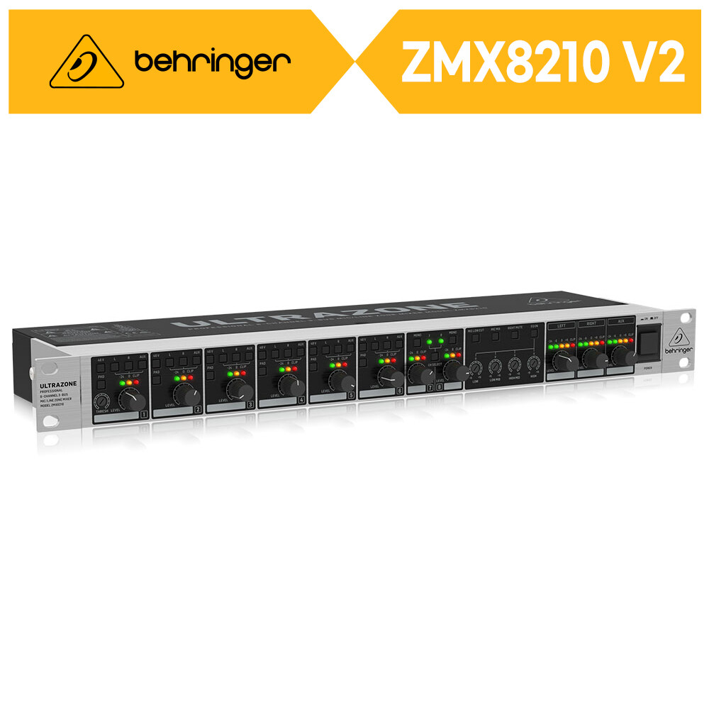 베링거 베링거 <b>ZMX</b>8210 V2 8입력 3구역분할 라인 믹서 수입정품