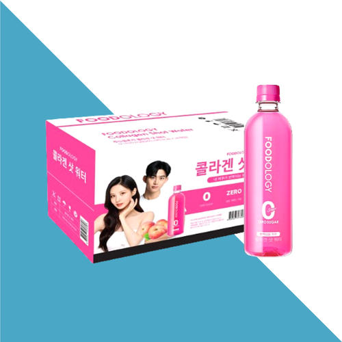 푸드올로지 <b>콜라겐샷</b>워터 마시는 콜라겐 분홍물 다이어트 24개입X1세트