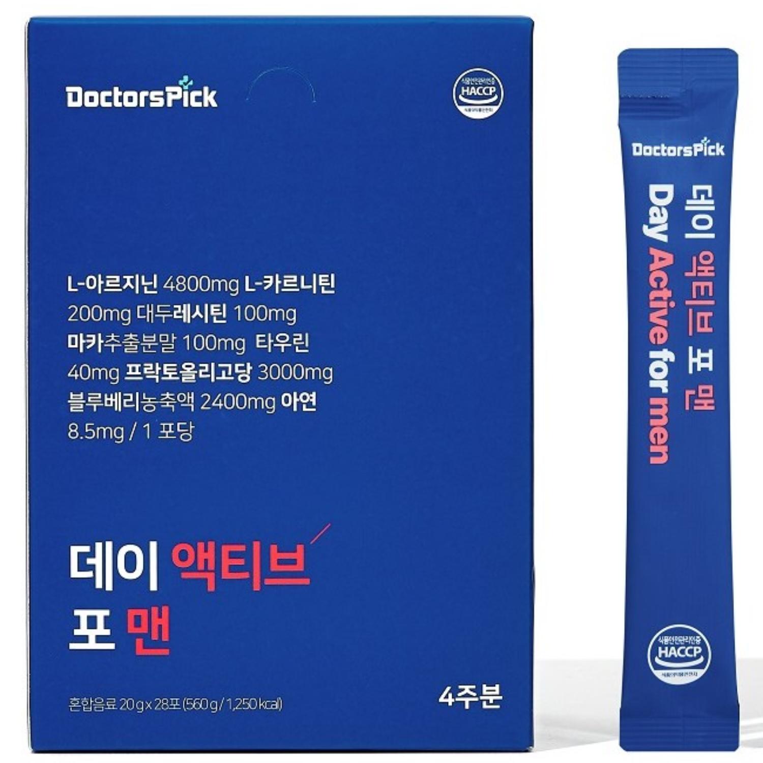 닥터스픽 데이 액티브 포 맨 아르기닌  4개  280g