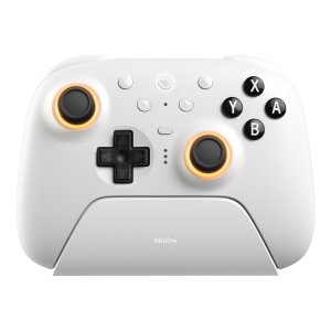 8BitDo Ultimate2 얼티메이트2 블루투스 컨트롤러 2세대 닌텐도 스위치 RGB 게임 패드  화이트  1개