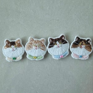 냐수 - 커스텀 고양이 자수 와펜, 냐수(nyasu)