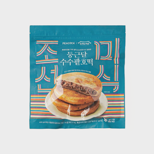 피코크 둥근달 수수팥호떡