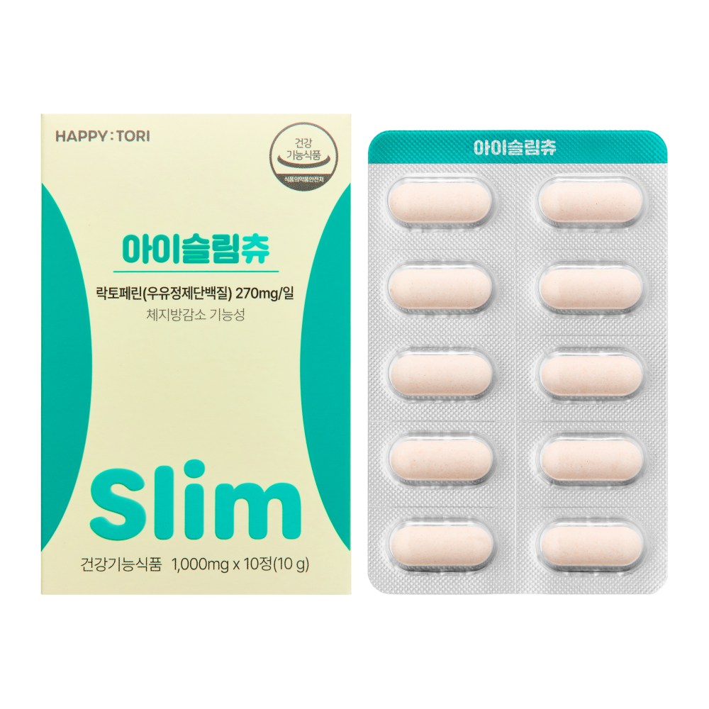 해피토리 아이슬림츄 <b>락토페린</b> 바나나맛 츄어블  1박스  10정
