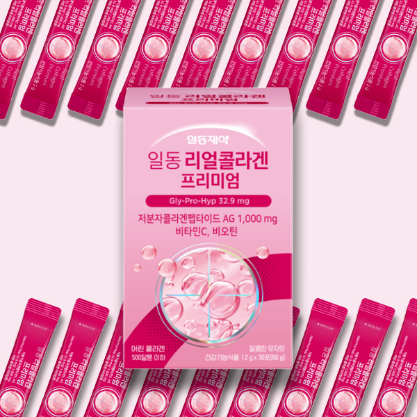 <b>일동제약</b> 리얼콜라겐 <b>프리미엄</b> 저분자콜라겐펜타이드 1000mg  1개  30회분