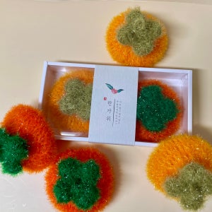 홍시, 단감🍊2종세트 🍁한가위 설날 명절선물! 감수세미, 예쁨뜨개질