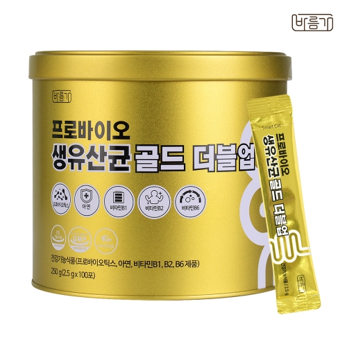 <b>바름가</b> 프로바이오 생유산균 골드 더블업 2.5g 100포